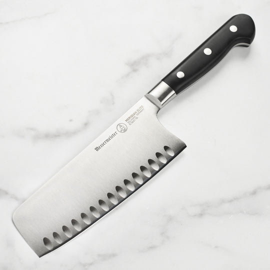 Messermeister Meridian Elite 7" Hollow Edge Nakiri Vegetable Knife