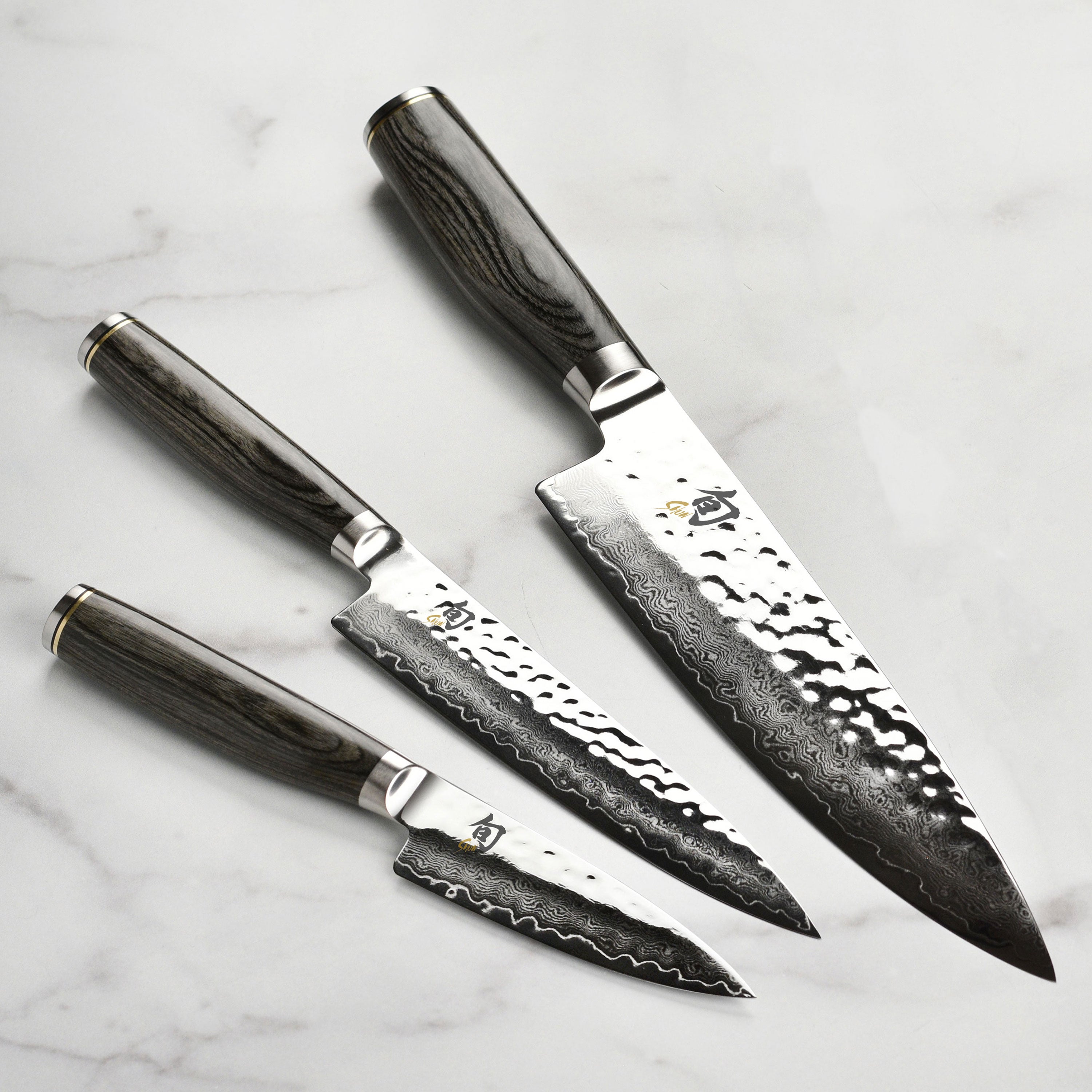 Shun Premier Grey Knife Set - 3 Piece – Cutlery and More