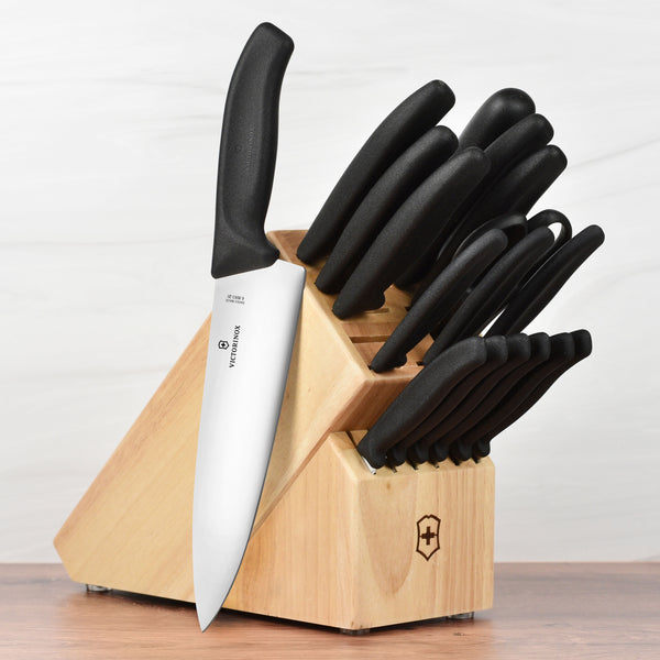 Victorinox Swiss Classic Knife Block Set - 18 Piece – Cutlery and More