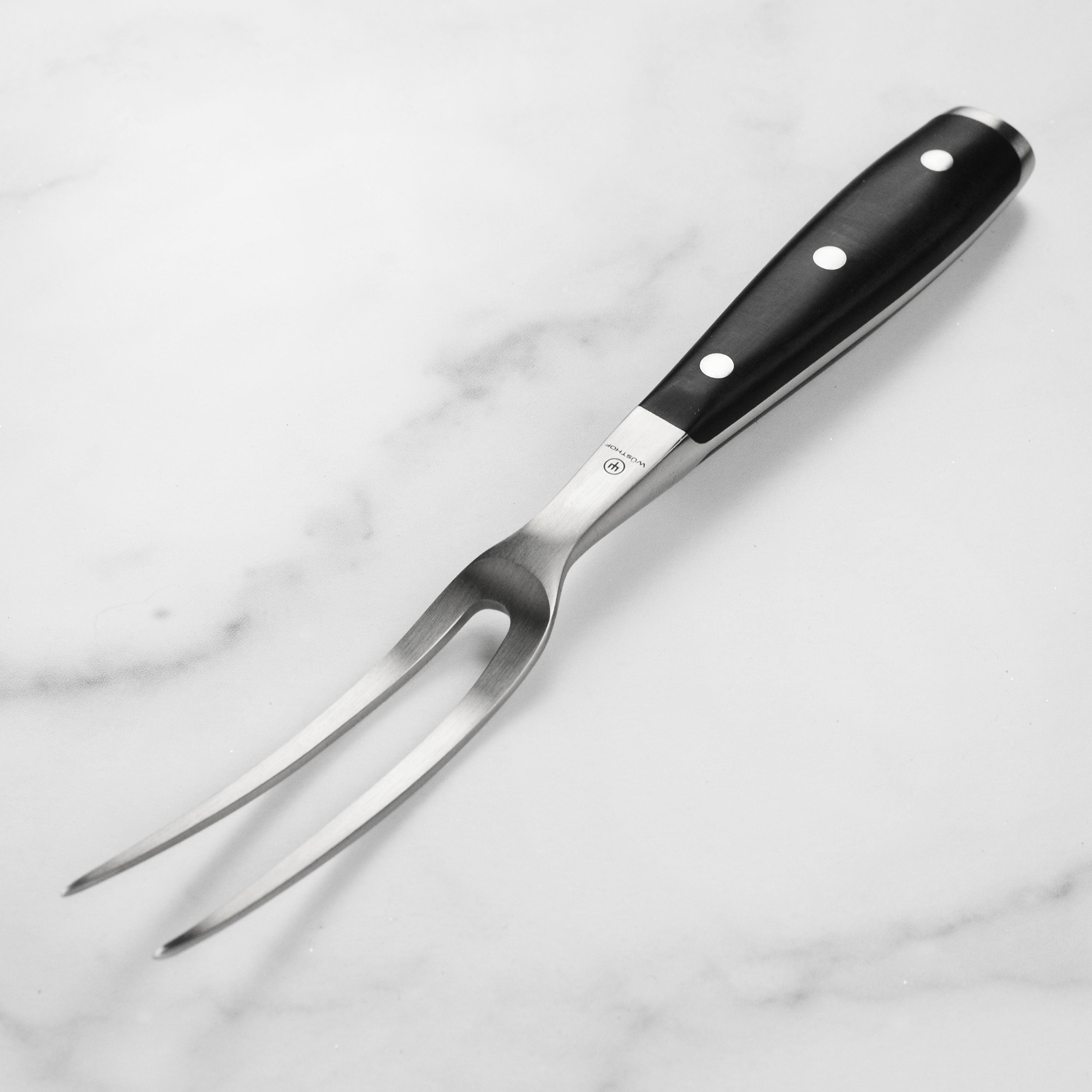 Wusthof Classic Ikon Carving Fork 6" Curved Cutlery and More