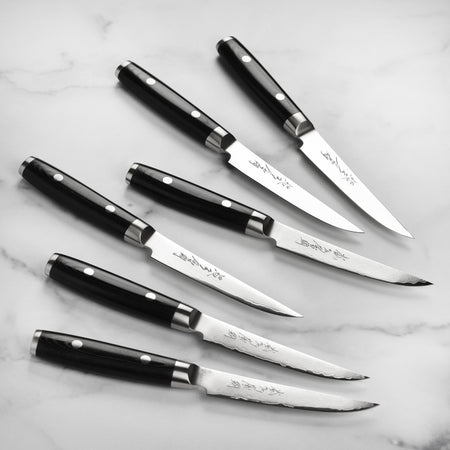 Yaxell Ran Plus Steak Knife Set - 6 Piece – Cutlery and More