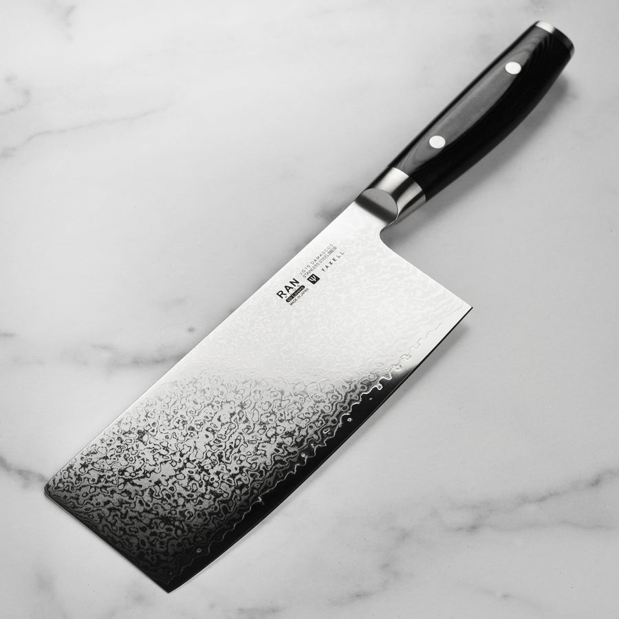 Yaxell Ran Plus Chinese Chef's Knife - 7