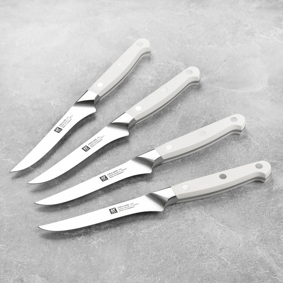  ZWILLING Pro Le Blanc 4-pc Steak Knife Set: Home & Kitchen