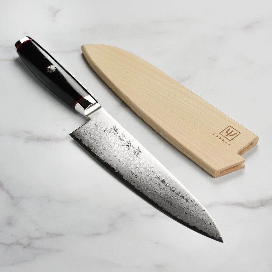 Yaxell Magnetic Wooden Sheath for 8" Chef's Knife