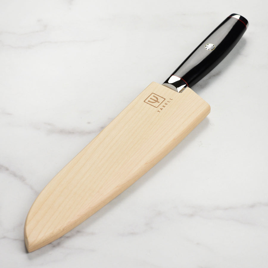 Magnolia wooden Saya Cover Knife Sheath for 150 mm with ebony wood – ibuki  blade blanks