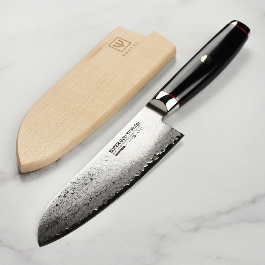 Shun Saya Sheath, Universal Fit for Chef and Santoku Knives, Beech Wood