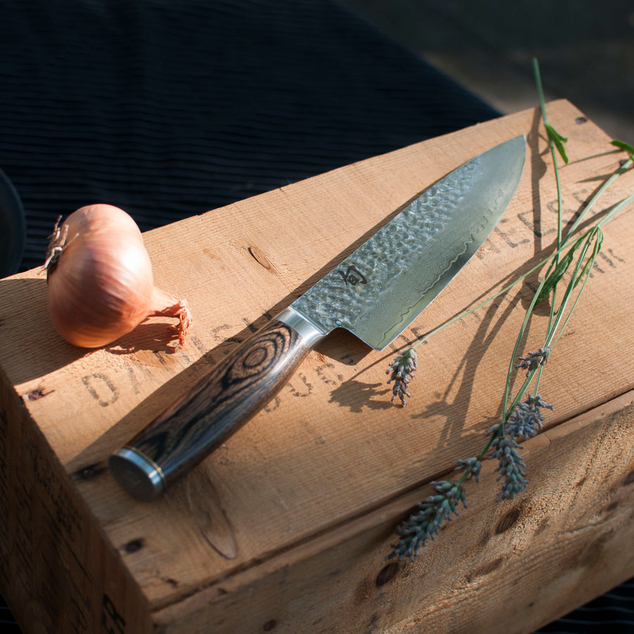 Shun Premier 8" Chef's Knife with Slim Knife Block & Steel
