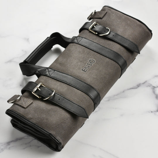 Enso 12 Pocket Oil Waxed Canvas Knife Bag