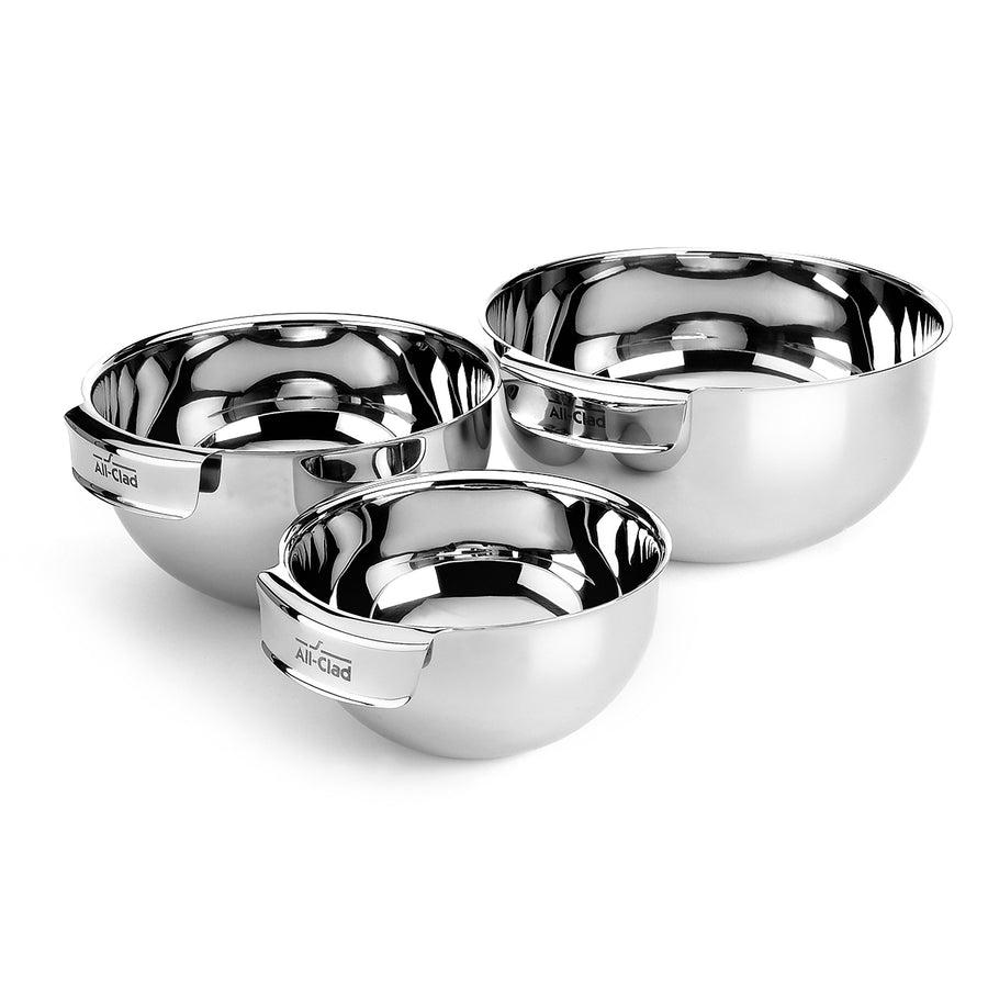All-Clad 3 Piece Stainless Steel Mixing Bowl Set