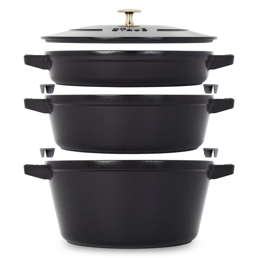 Staub Stackable 4-Piece Cast Iron Cookware Set, 5 Colors on Food52