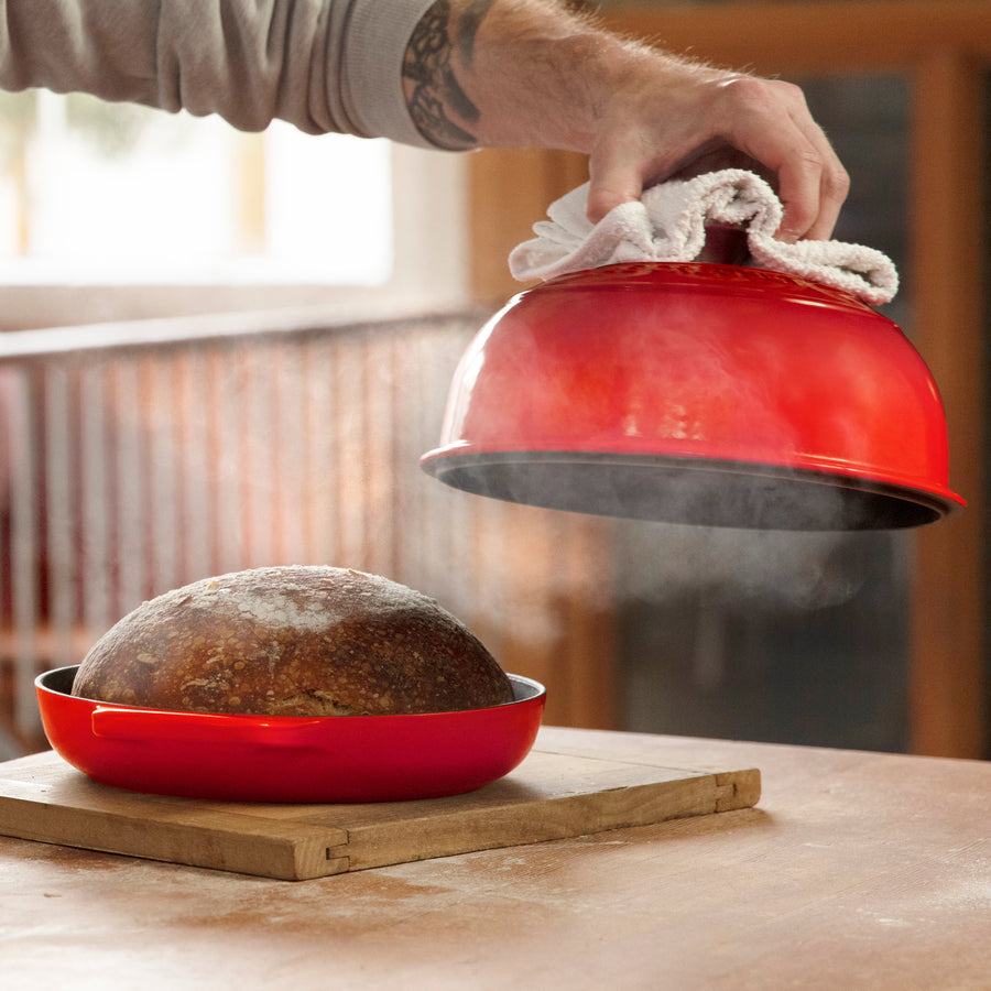 Le Creuset Enameled Cast Iron Bread Oven, Cerise Red