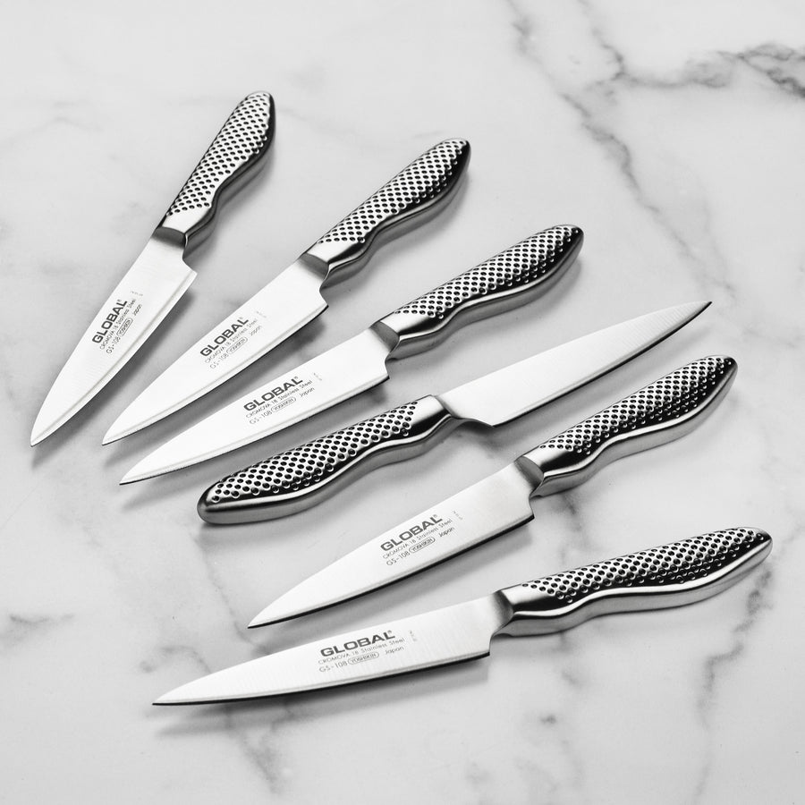  GlowSol 6-Piece Metallic Knife Set, Black Steak Knives Set of  6, Steak Knife, Small Knife Set, Steak Knifes, Best Steak Knives - German  High Carbon Stainless Steel - Ultra Sharp Knives