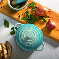 Le Creuset Stoneware Mini Cocotte & Cookbook Set - 5 Piece Cerise – Cutlery  and More