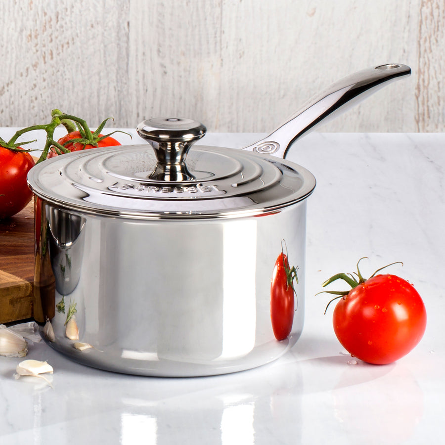 Chef's Classic™ Nonstick Stainless 3 Quart Saucepan