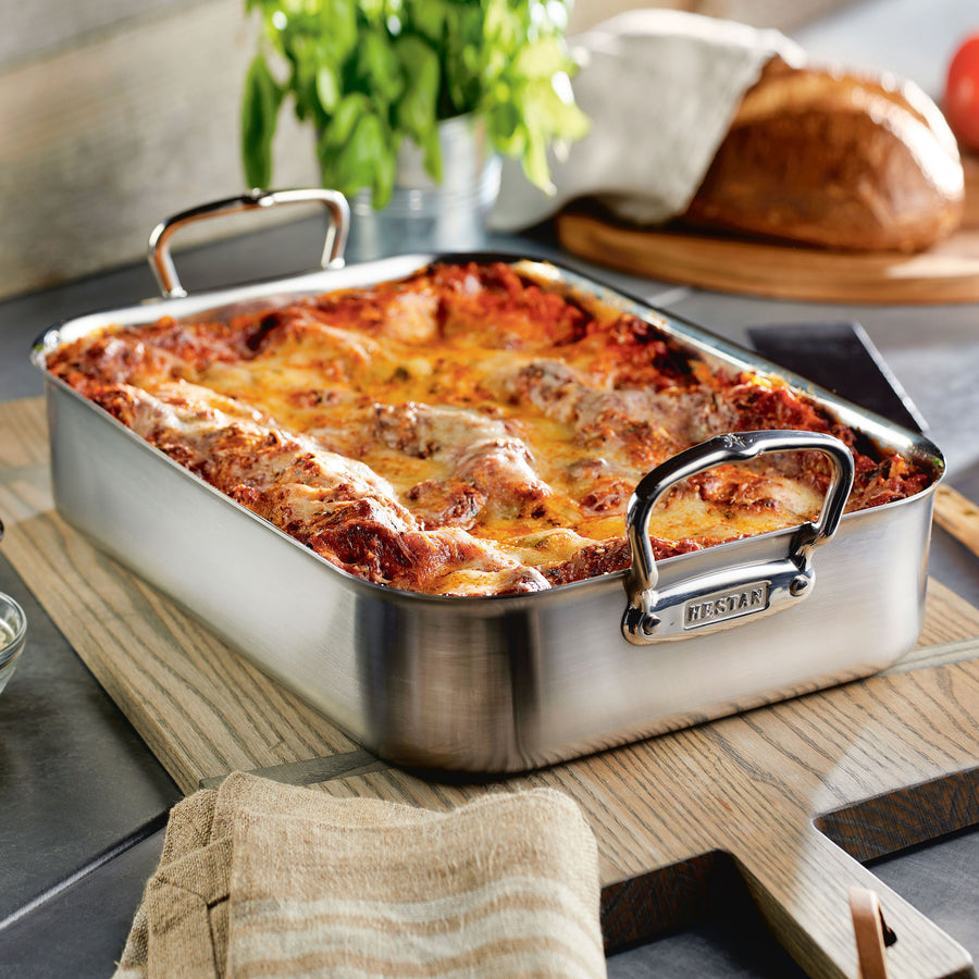 Hestan Roasting Pan Tri-Ply Stainless Steel – Cutlery and More