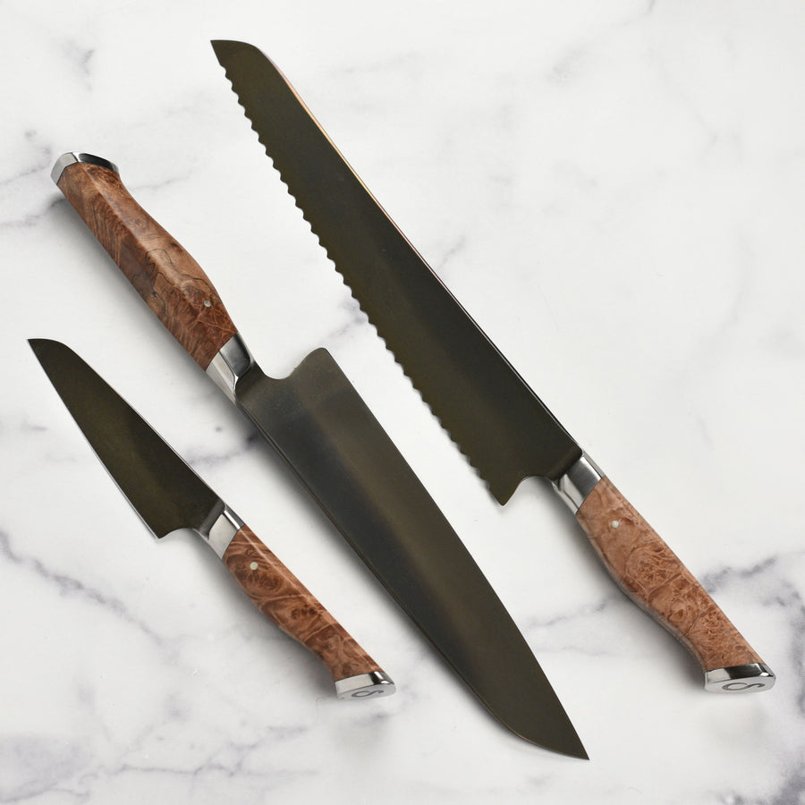 PARIS RHÔNE 16-Piece all-in-One High-Carbon Stainless Steel Knife Set