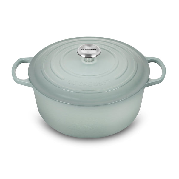 LE CREUSET スノードーム Le Creuset Dutch Oven - 7.25-qt Cast Iron Round - Sea Salt