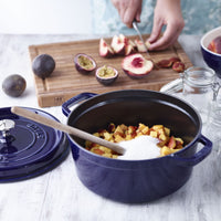 Staub Dutch Oven - 5.5-qt Cast Iron Cocotte - Sapphire Blue