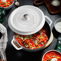 Staub Dutch Oven - 7-qt Cast Iron Cocotte - White – Cutlery and More