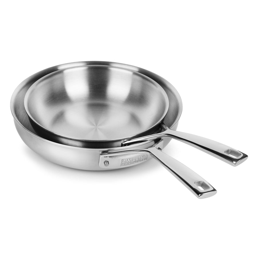 Zwilling Aurora 5-ply Stainless Steel 8 & 9.5" Fry Pan Set