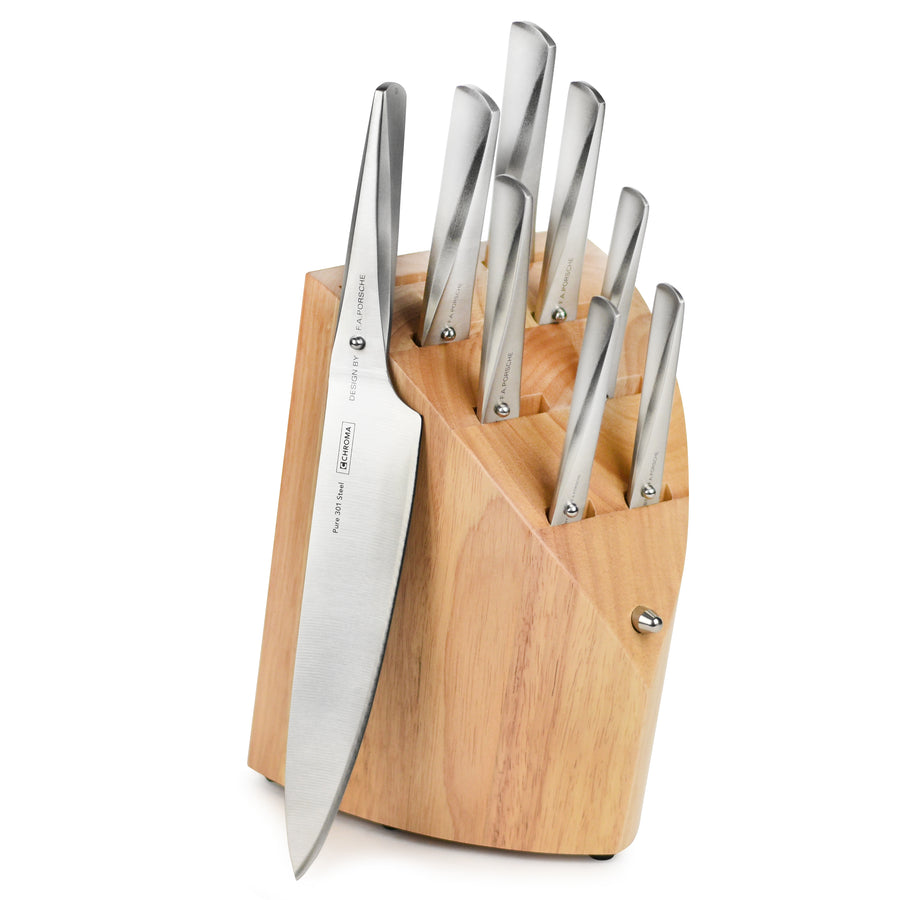 9-Piece Master Chef Knife Block Set