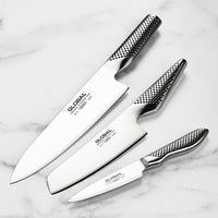 Global Knife Set - 3 Piece with Paring, Prep & Chef's Knives