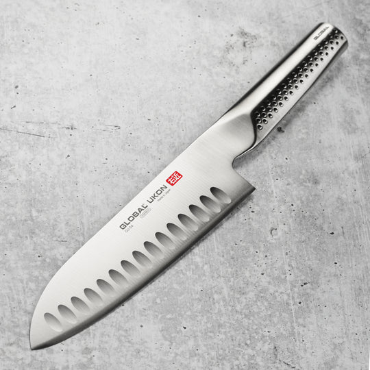 Global Ukon 7" Hollow Edge Santoku Knife
