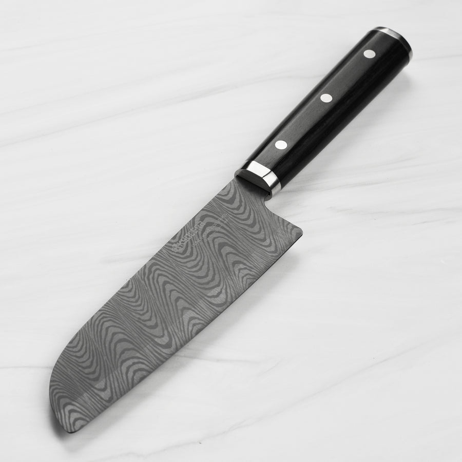 Kyocera Premier Elite 6" HIP Black Ceramic Santoku Knife