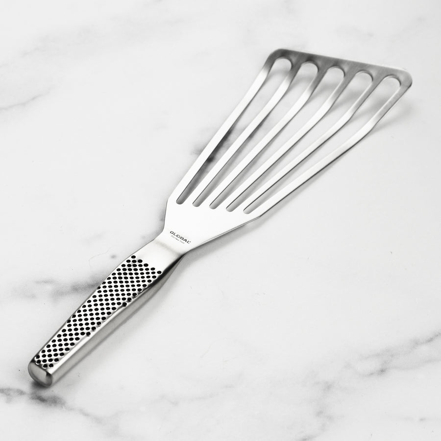 Global Stainless Steel Slotted Fish Spatula/Turner