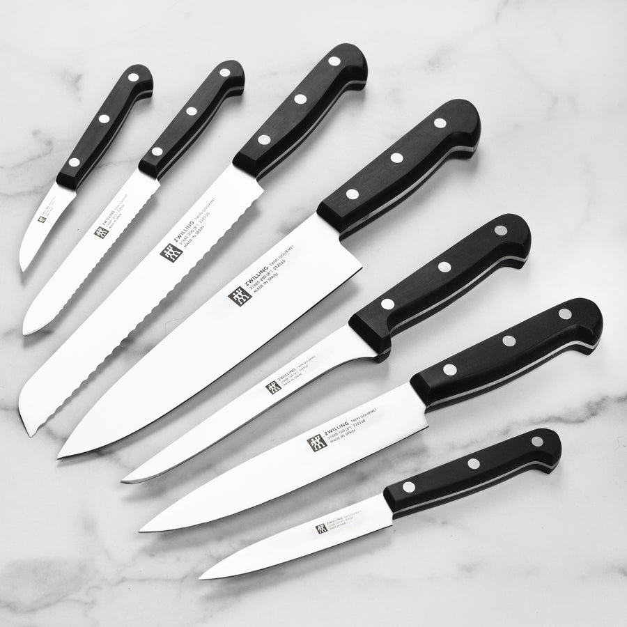 ZWILLING Twin Gourmet 9-Piece Stainless Steel Steak Knife Block