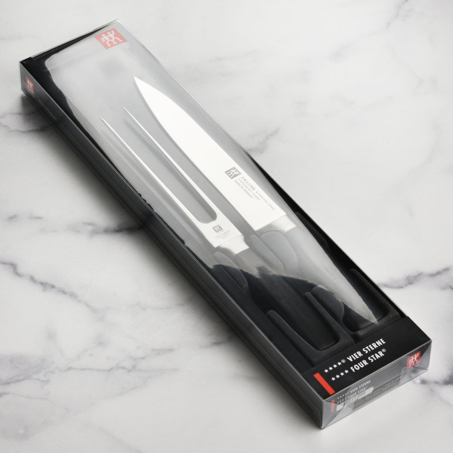 Zwilling J.A. Henckels Four Star 2-Piece Carving Set : BBQGuys