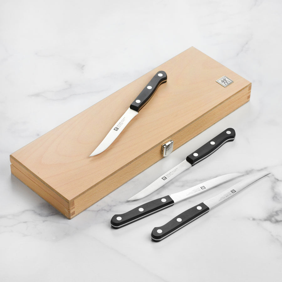 Zwilling J.A. Henckels Twin Gourmet 8-Piece Steak Knife Set with Wood Case