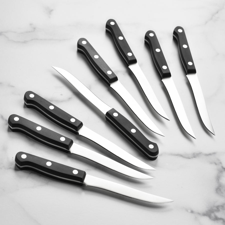 J.A. Henckels Gourmet Steak Knives - 8 Piece Set with Block