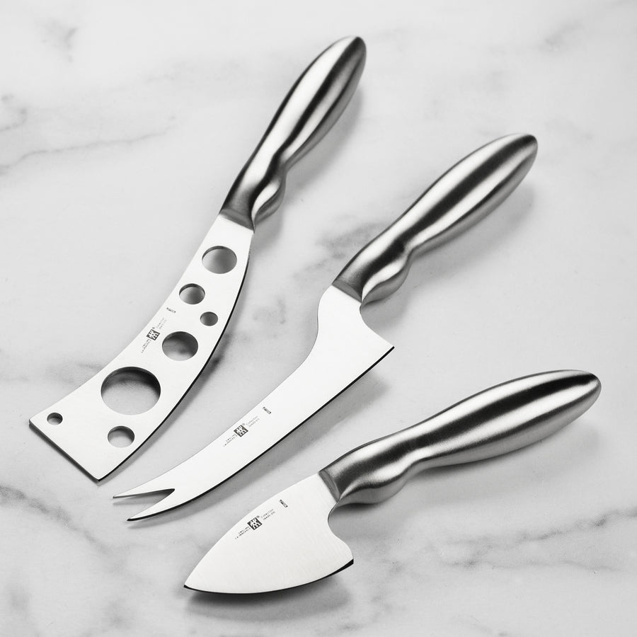 Zwilling J.A. Henckels 3-Piece Cheese Knife Set, Stainless Steel -  KnifeCenter - 39432-000