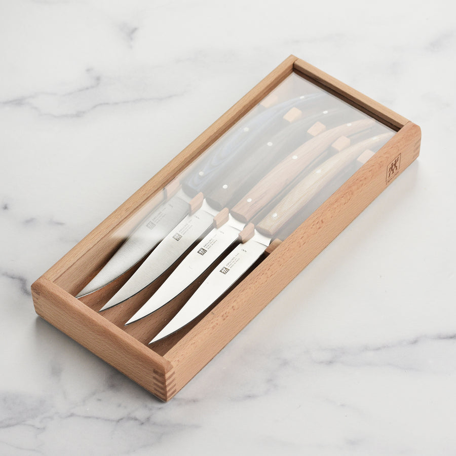 4 Piece Steak Knife Set w Gift Box