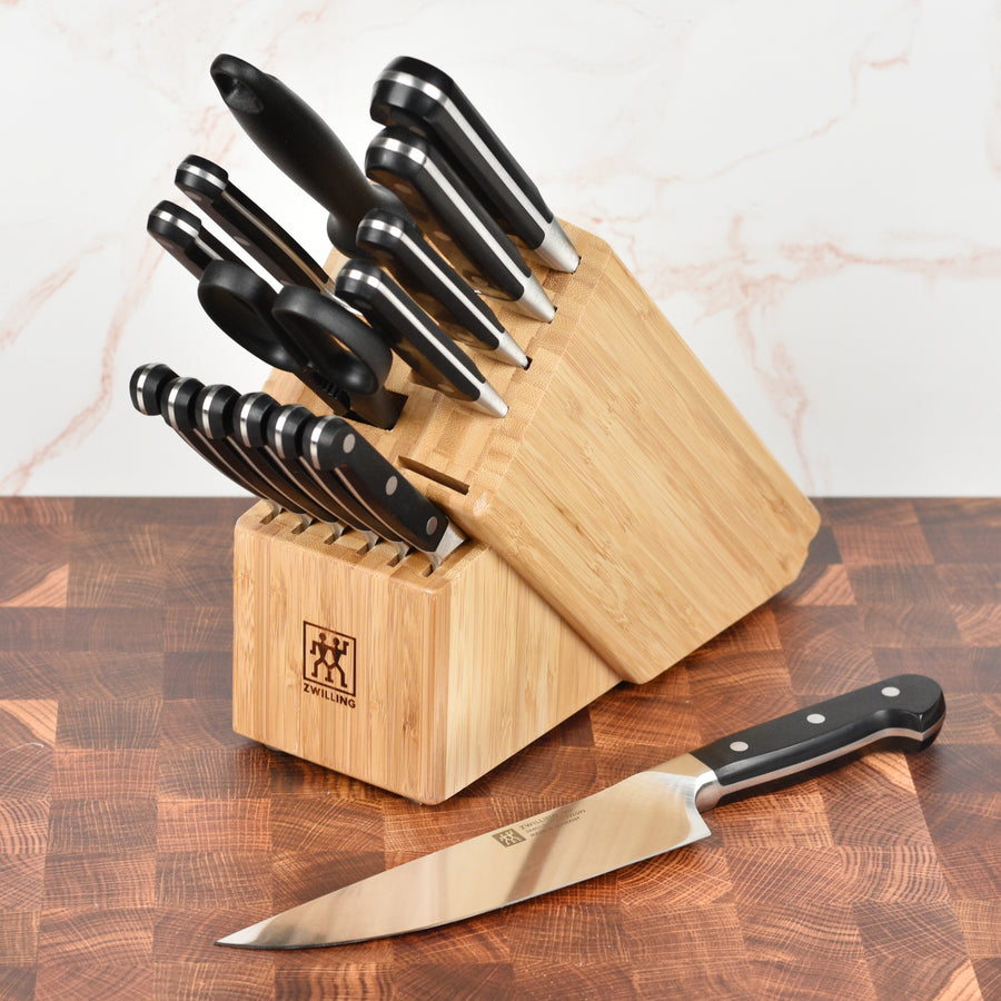 Zwilling Pro Knife Block Set - 16 Piece Black – Cutlery and More