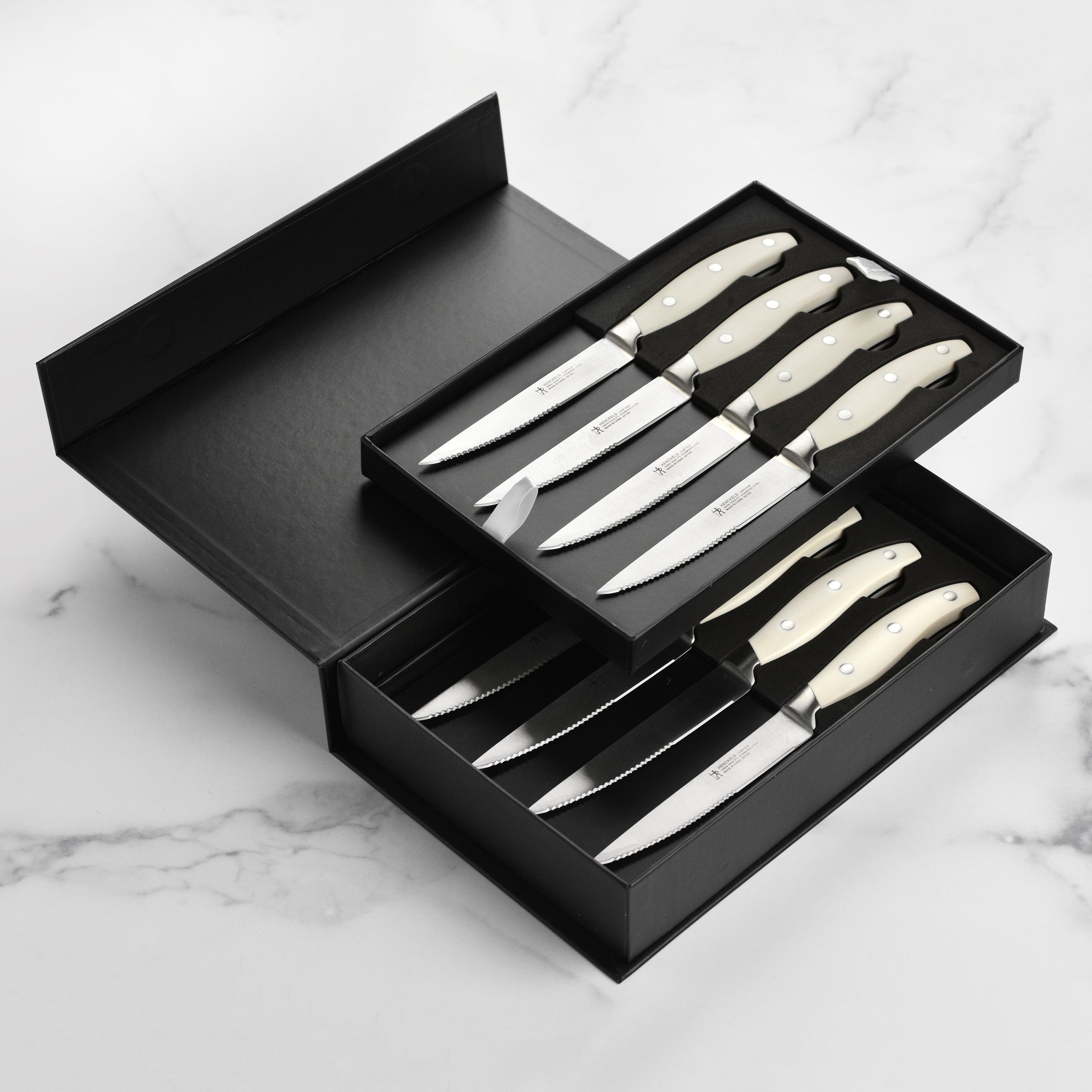 Henckels Forged Steak Knife Set - 8 Piece White