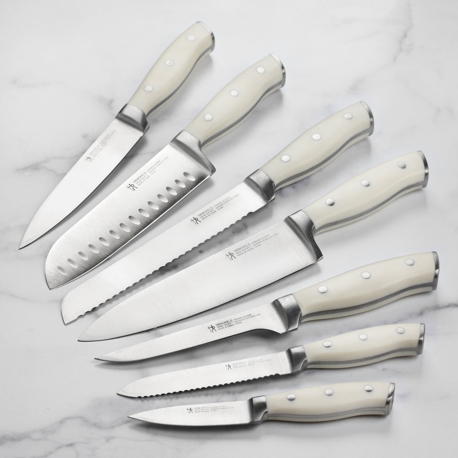 Henckels 16-Piece Forged Accent Off-White Knife Block Set