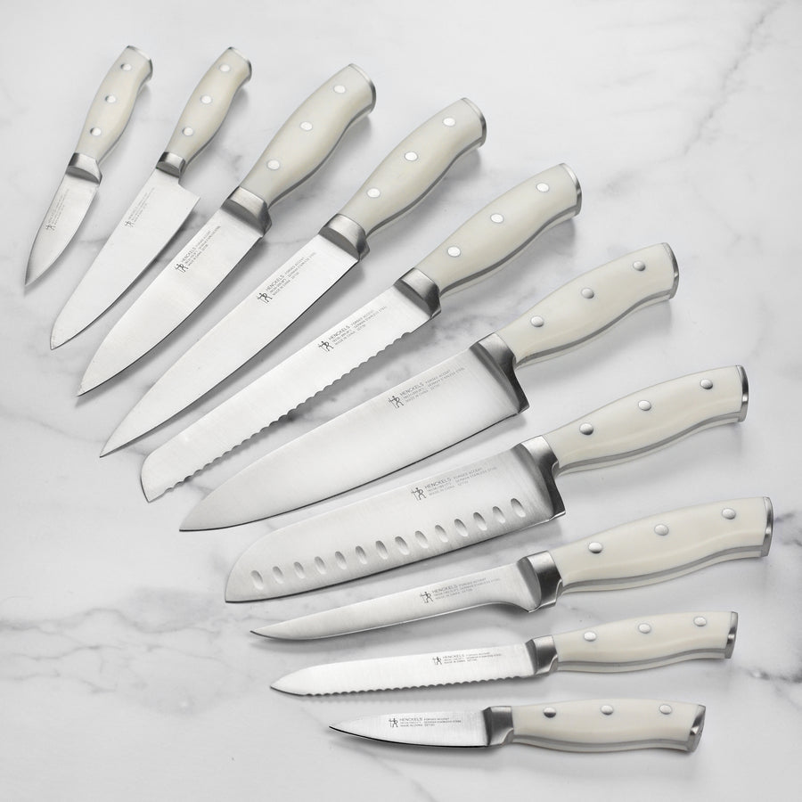 Henckels 16-Piece Forged Accent Off-White Knife Block Set