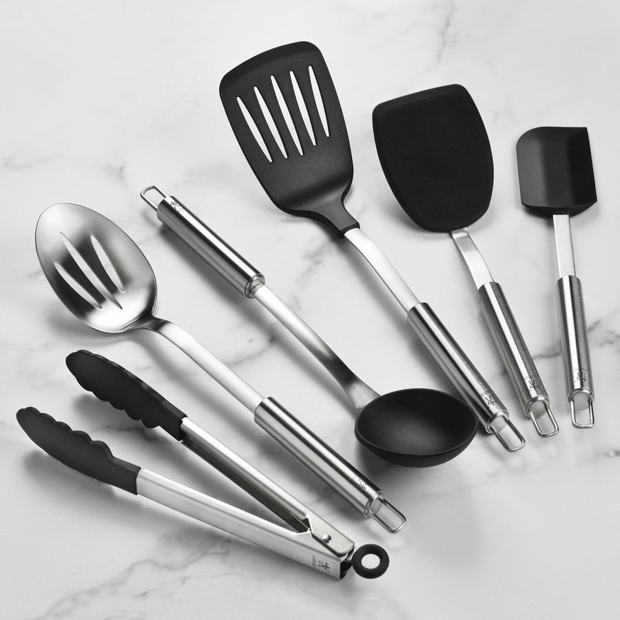 KITCHEN AID 2 Piece Tool Set Short Turner And Slotted Spoon (Black)