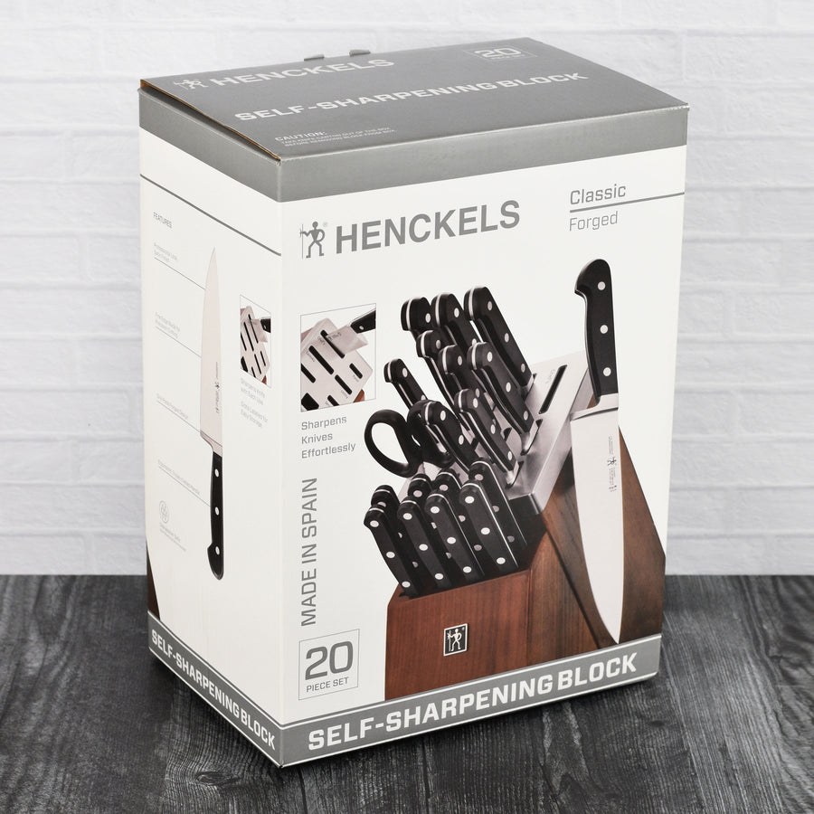 Henckels Classic Forged 20 Piece Self-Sharpening Knife Block Set