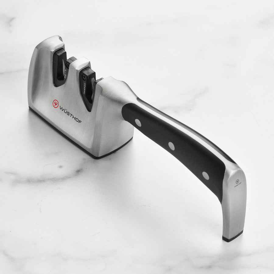 Wusthof Knife Sharpener - Stainless Steel with Riveted Handle