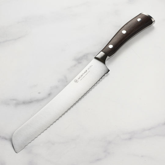 Wusthof Ikon Blackwood 8" Bread Knife