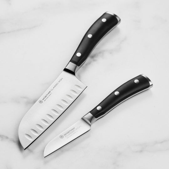 Wusthof Classic Ikon 2 Piece Santoku & Paring Knife Set