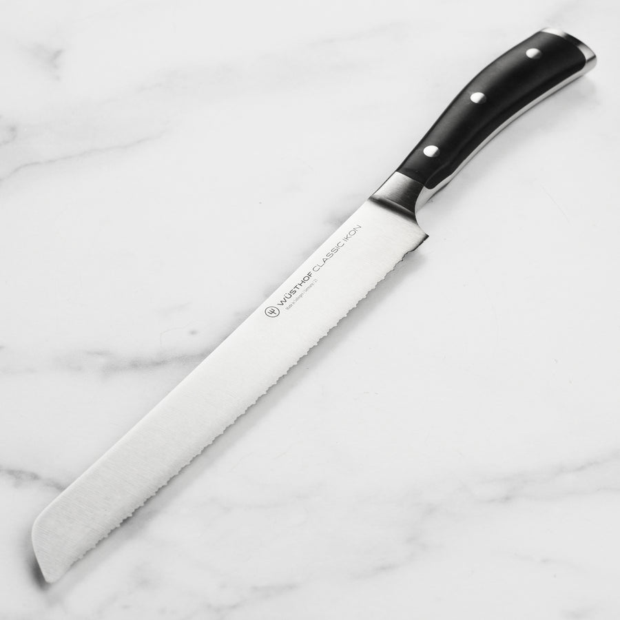 Wusthof Classic Ikon 9" Double Serrated Bread Knife