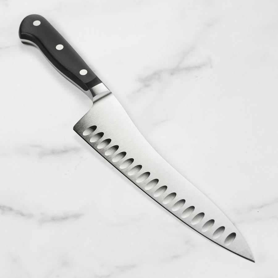 WÜSTHOF Classic 8 Hollow Edge Artisan Butcher Knife, Black