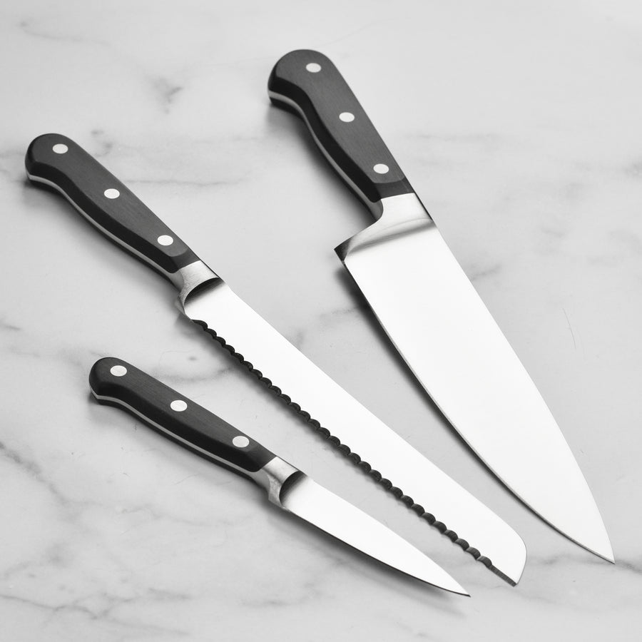 Scanpan Classic Steel 3 Piece Chef Knife Set