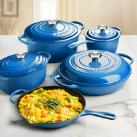 Le Creuset Signature 7-Piece Marseille Cast Iron Cookware Set