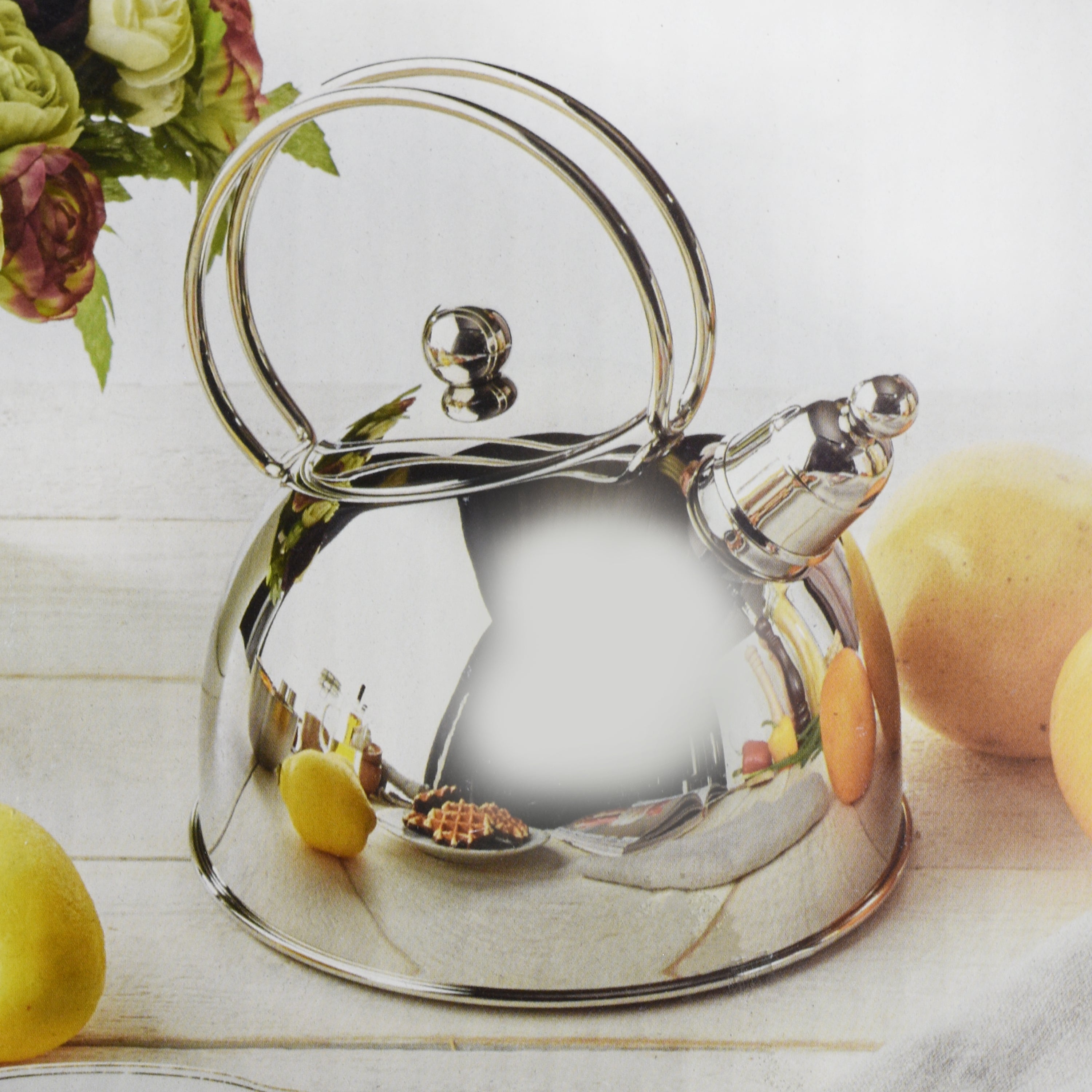 Demeyere Whistling Tea Kettle 2.6quart Stainless Steel Cutlery and