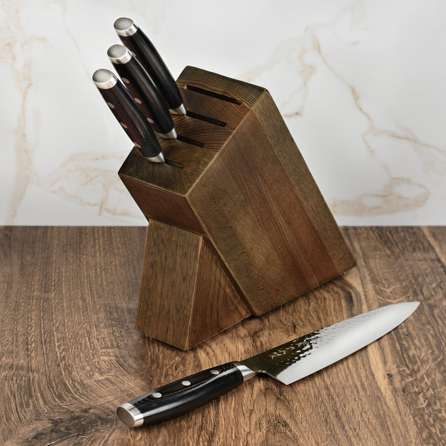 Japanese Kitchen Knife Set Block
